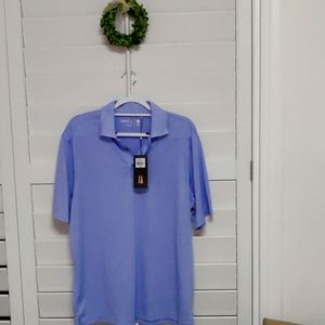 Size L Walter Hagen Icy Purple golf polo